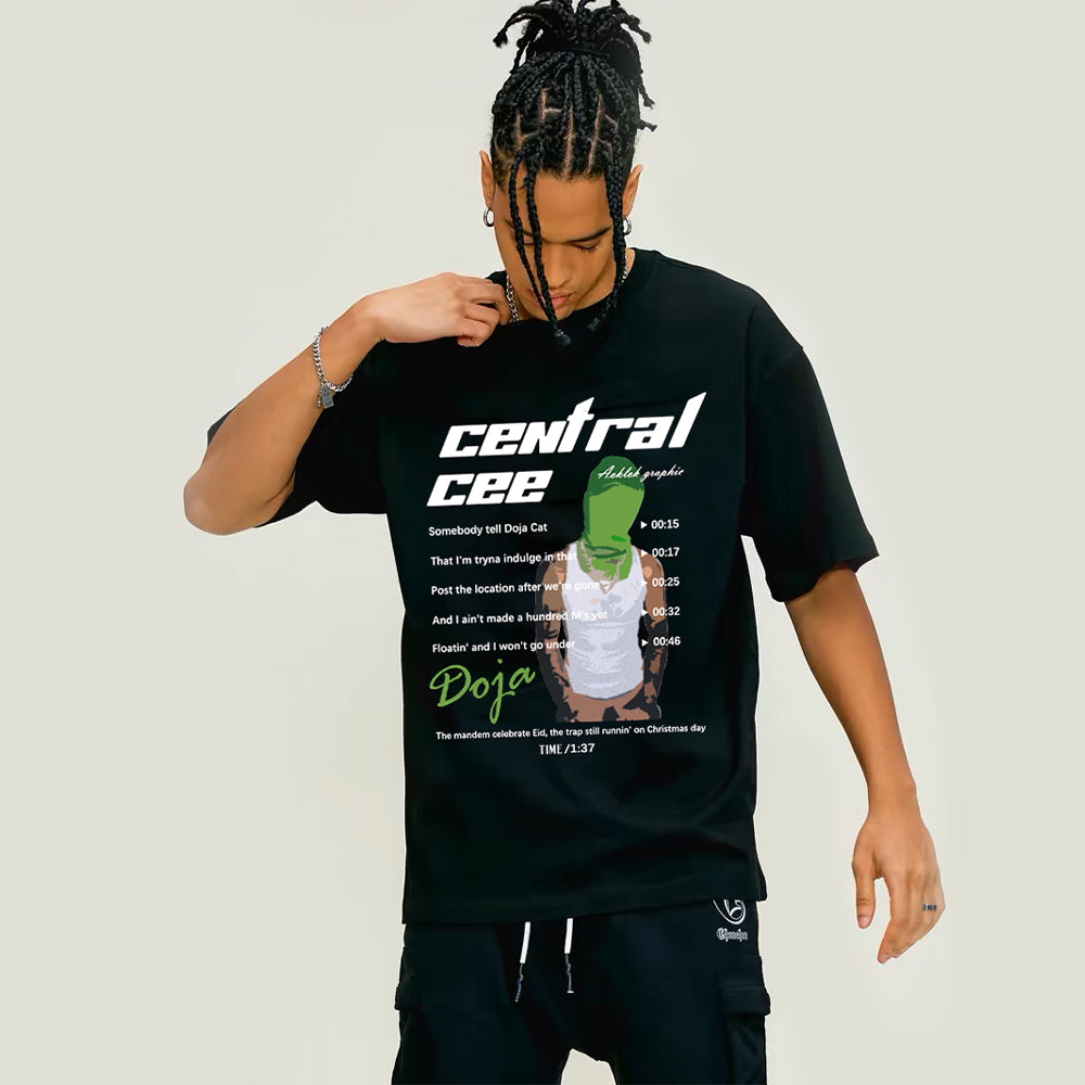 AG Rap Music Lyrics Print T-Shirt