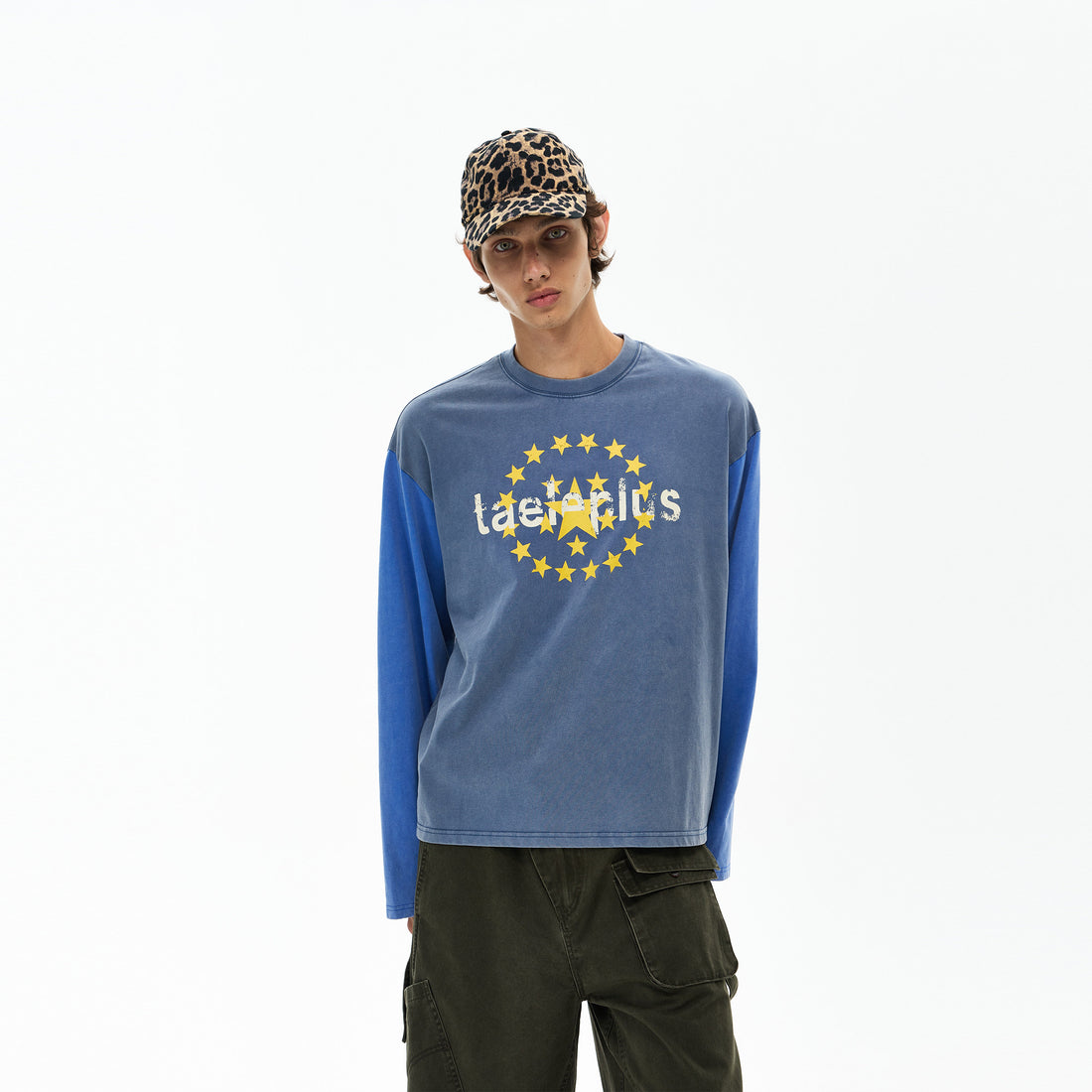 Ink navy AokLok star panel long sleeve