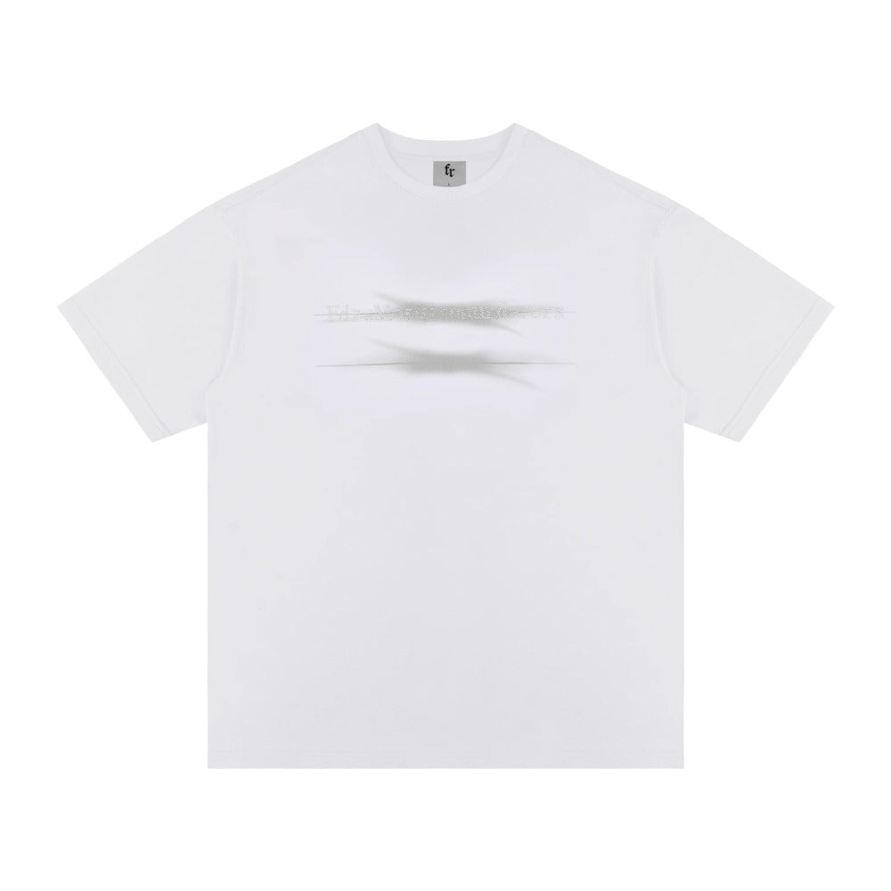 Street Philanthropist Phantom Print Hot Diamond Pioneer Short Sleeve T-Shirt Men's and Women's Summer Tops