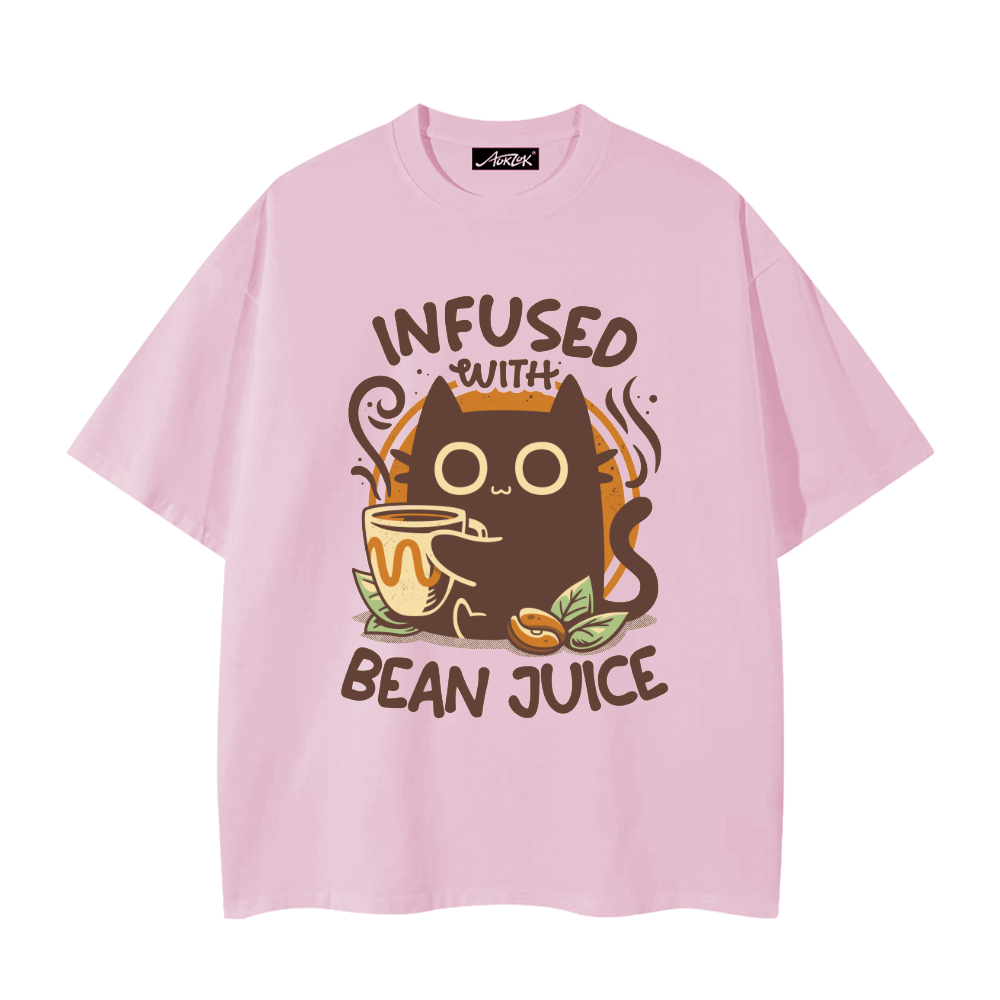 Cat Drinking Coffee T-Shirt