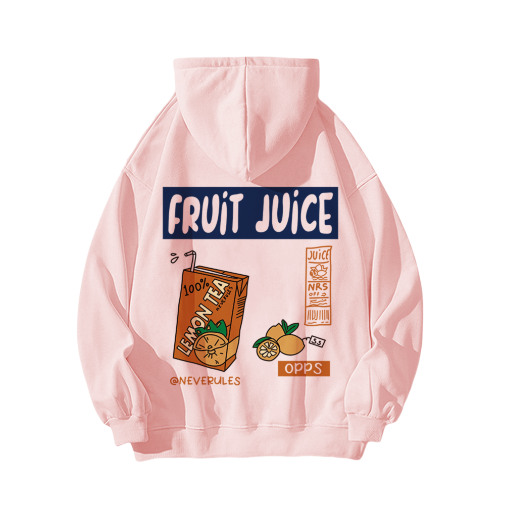 FRUIT JUICE Graphic Cotton Hoodie
