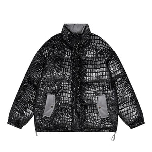 【NOW TREND】Reflective Shiny Leather Coat