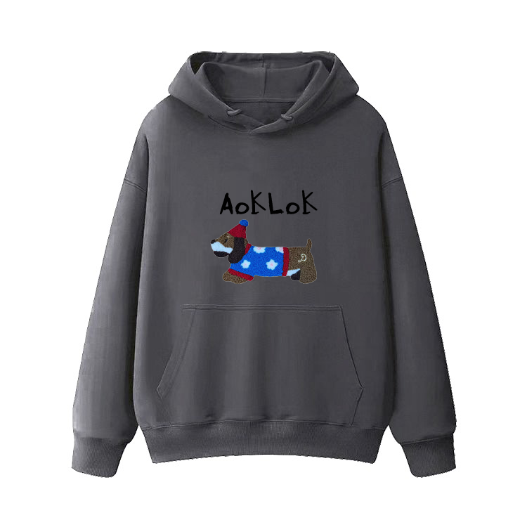 AG Embroidery Snowflake Dachshund Hoodie