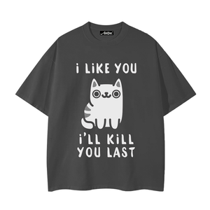 I Like You Cartoon Cat T-shirt