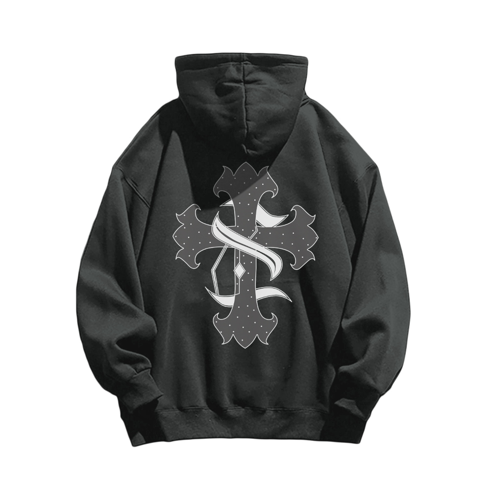 High Street Cross Cotton Hoodie