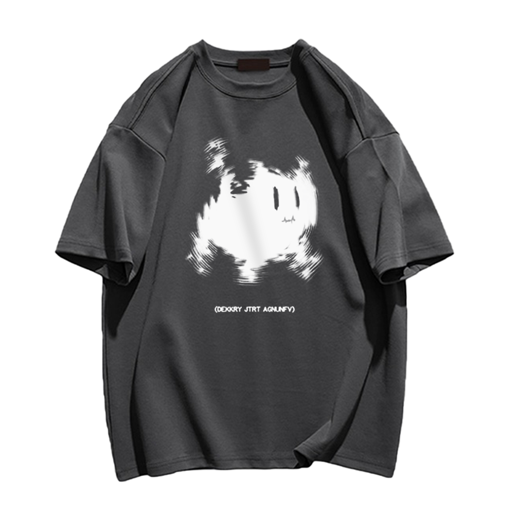 Grumpy Kitty Print T-shirt