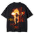 High Street Flaming Man Print T-shirt