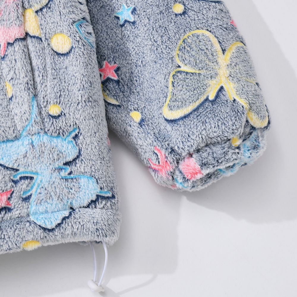 【NOW TREND】Butterfly Stars Sherpa Coat