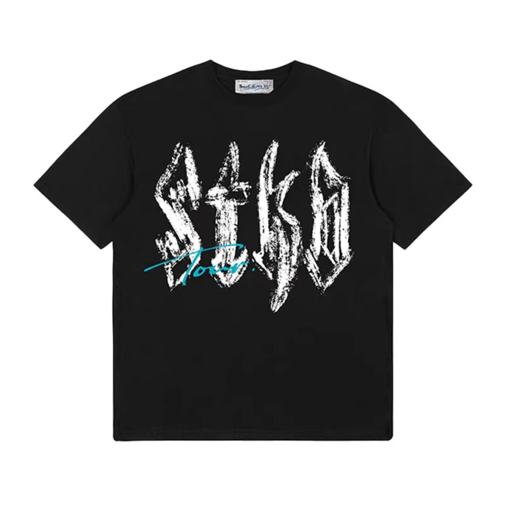 Street Philanthropist Vintage Font Short Sleeve Crew Neck T-Shirt