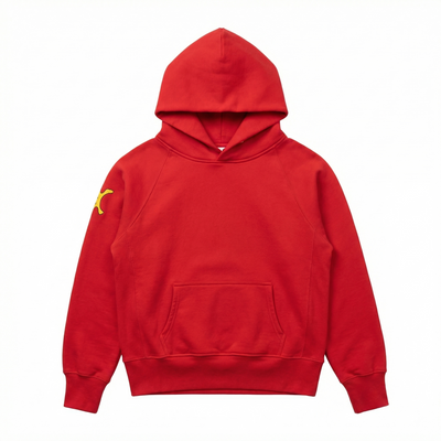 AOKLOK® Essential Red Hoodie – Minimal Street Edition