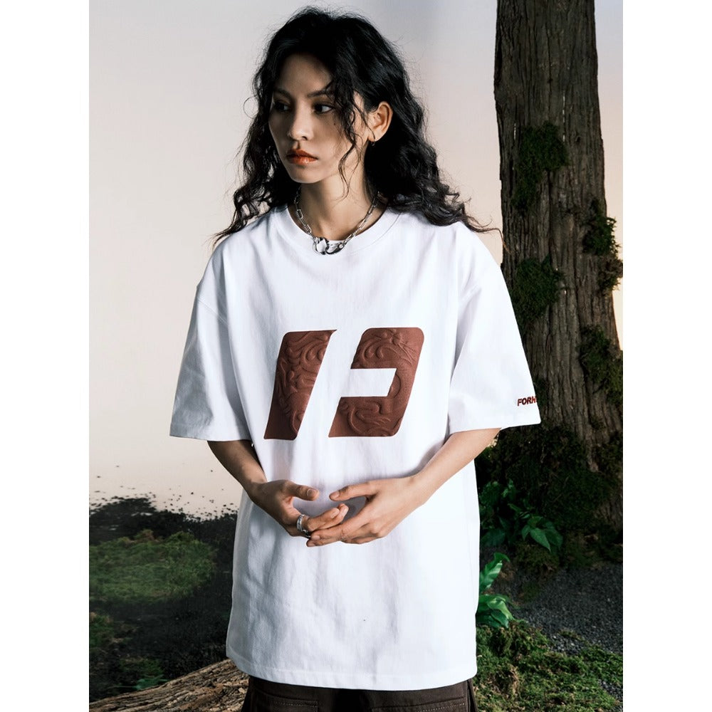 Street Philanthropist Heavy Short Sleeve T-Shirt Men's and Women's Trendy Top Summer Half Sleeve Bottom Shirt