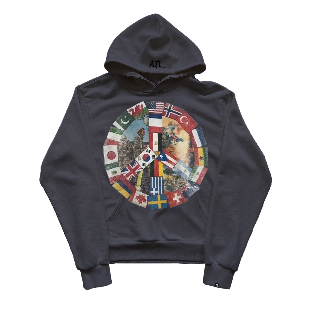 Art In War Power Peace Hoodie