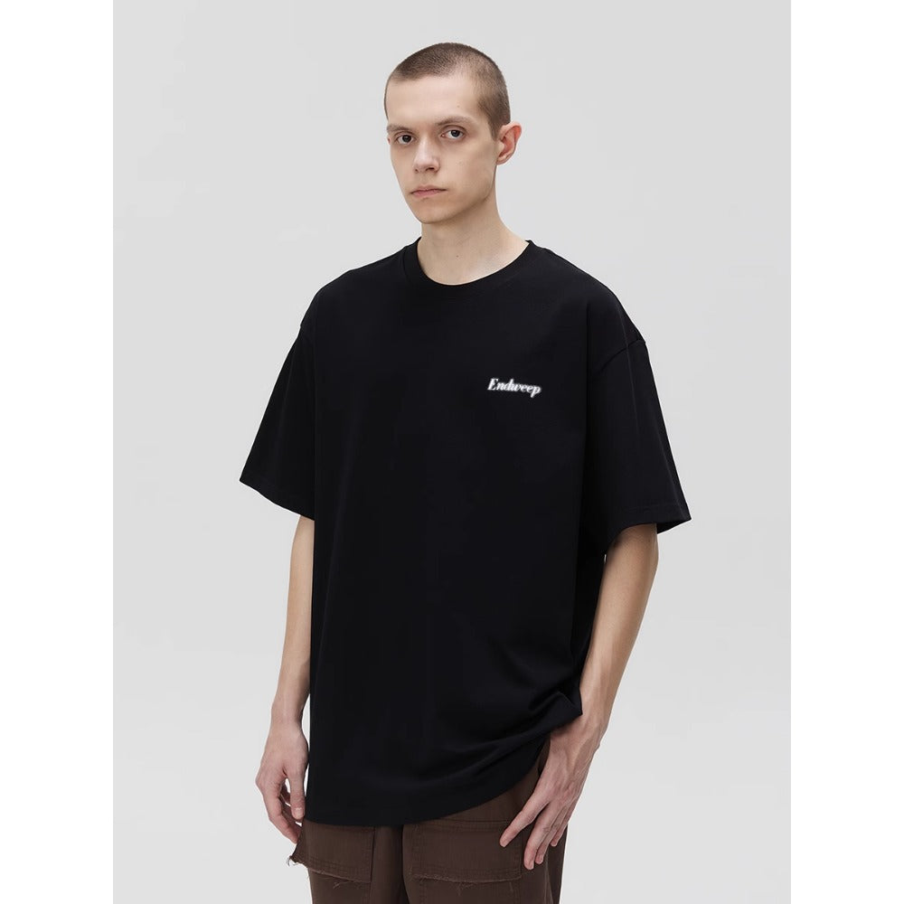 Street Philanthropist Lightning Print Short Sleeve T-Shirt Summer Tide High Street