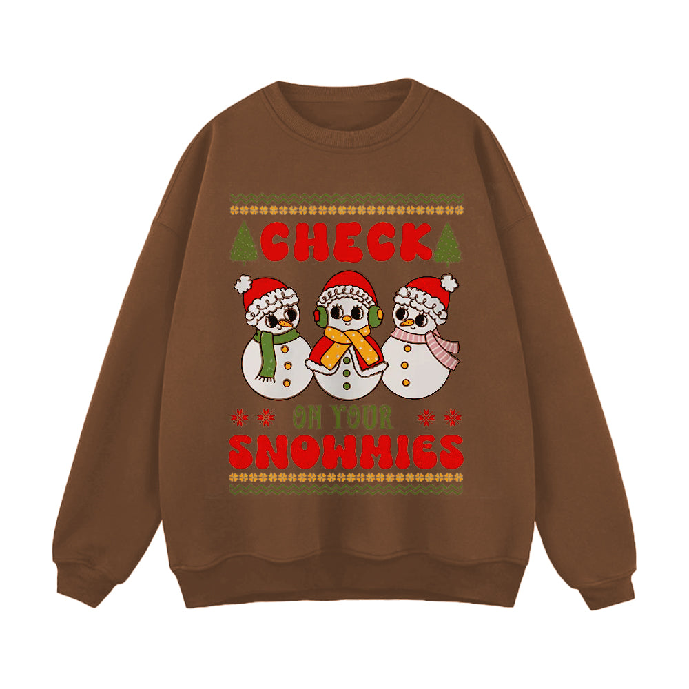 Cute Three Little Snowmen Sweatshirt