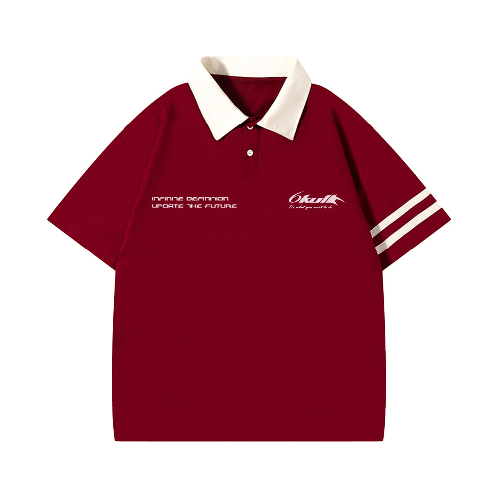 6Kull Retro Brand Logo Polo Shirt