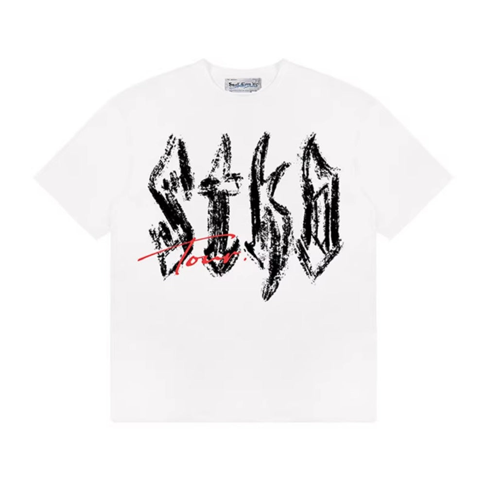 Street Philanthropist Vintage Font Short Sleeve Crew Neck T-Shirt