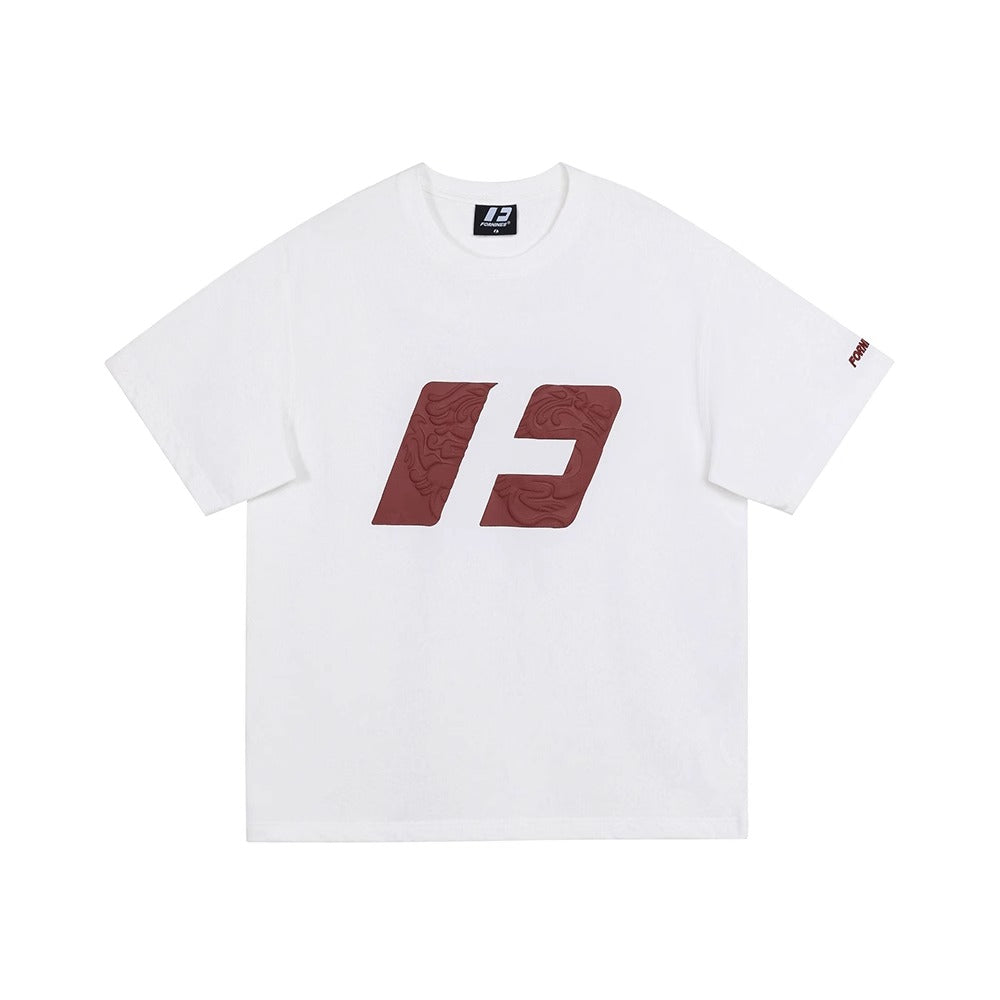 Street Philanthropist Heavy Short Sleeve T-Shirt Men's and Women's Trendy Top Summer Half Sleeve Bottom Shirt