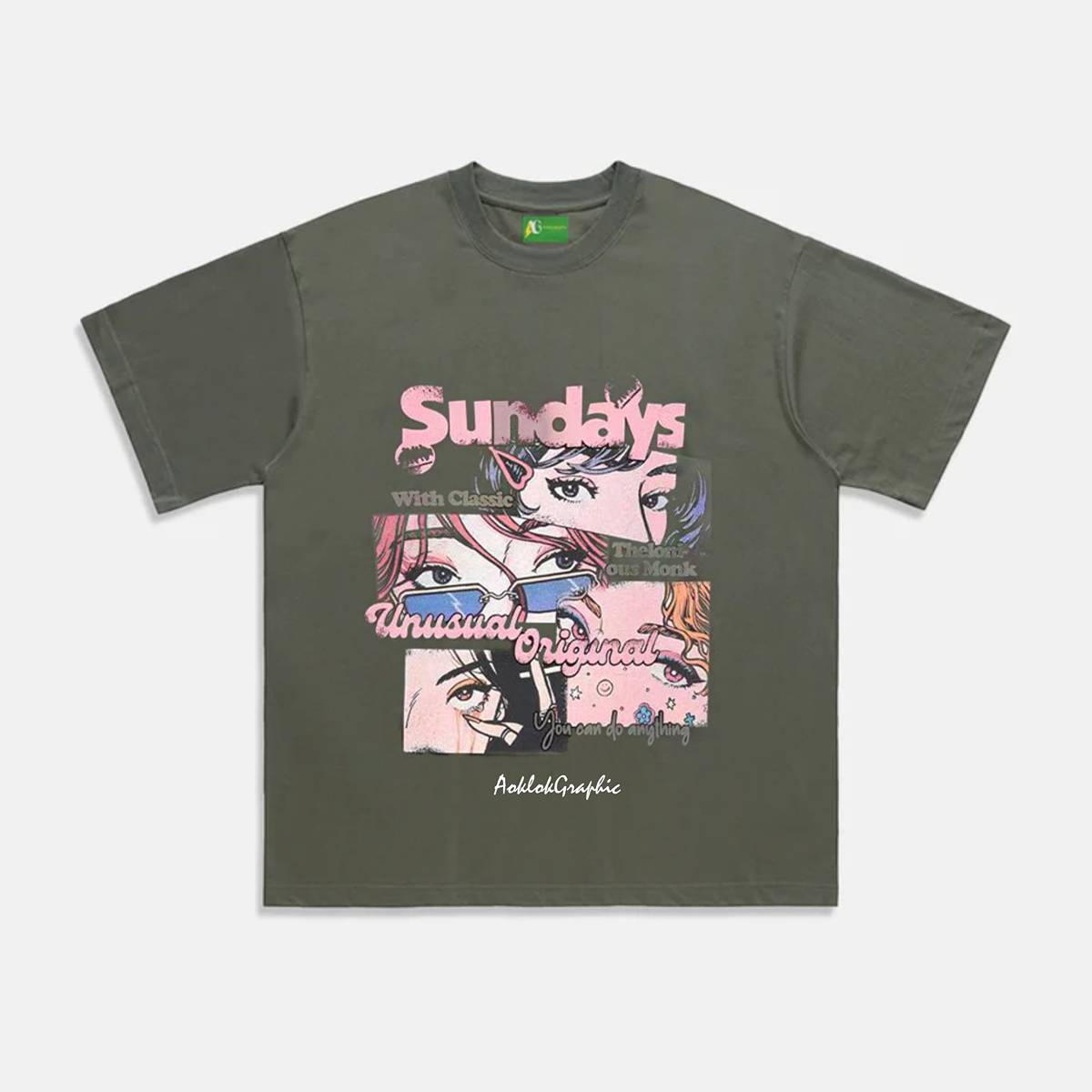 AG  Original Street Anime Style  Heroine Of The Story T-Shirt