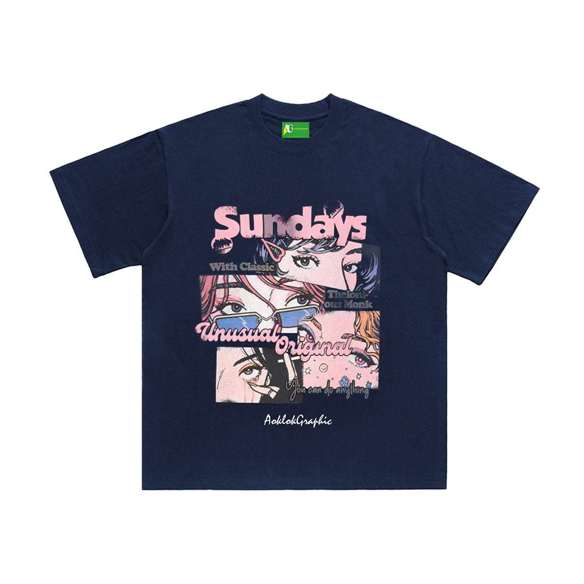 AG  Original Street Anime Style  Heroine Of The Story T-Shirt