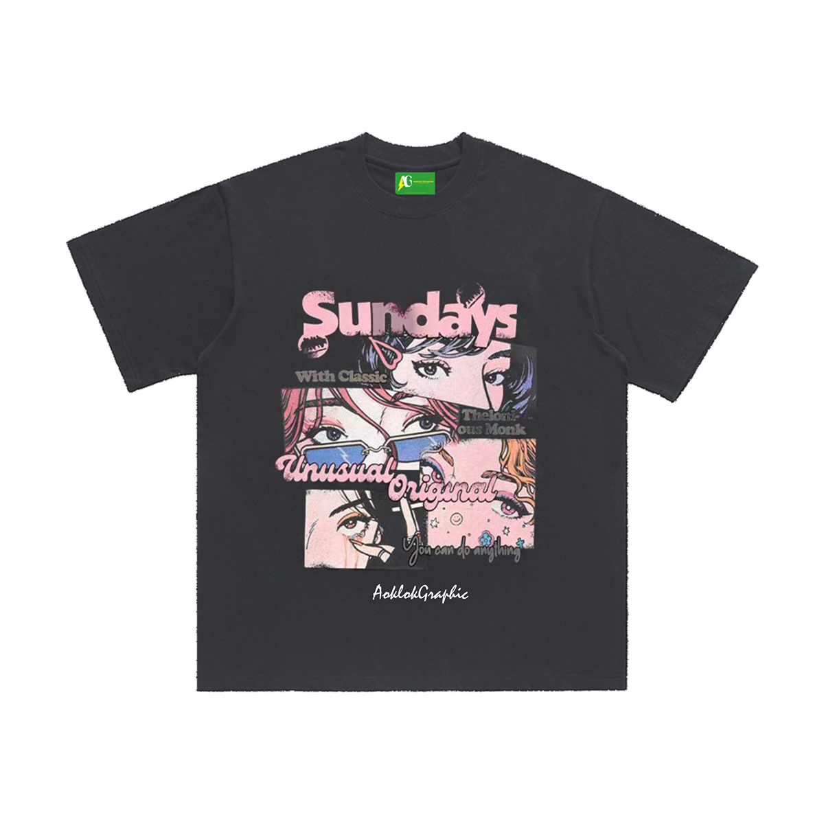 AG  Original Street Anime Style  Heroine Of The Story T-Shirt