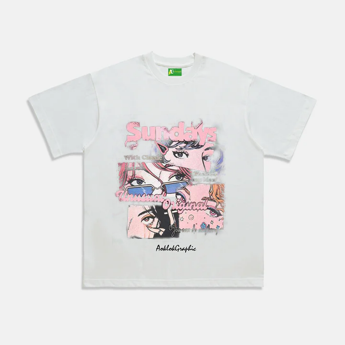 AG  Original Street Anime Style  Heroine Of The Story T-Shirt