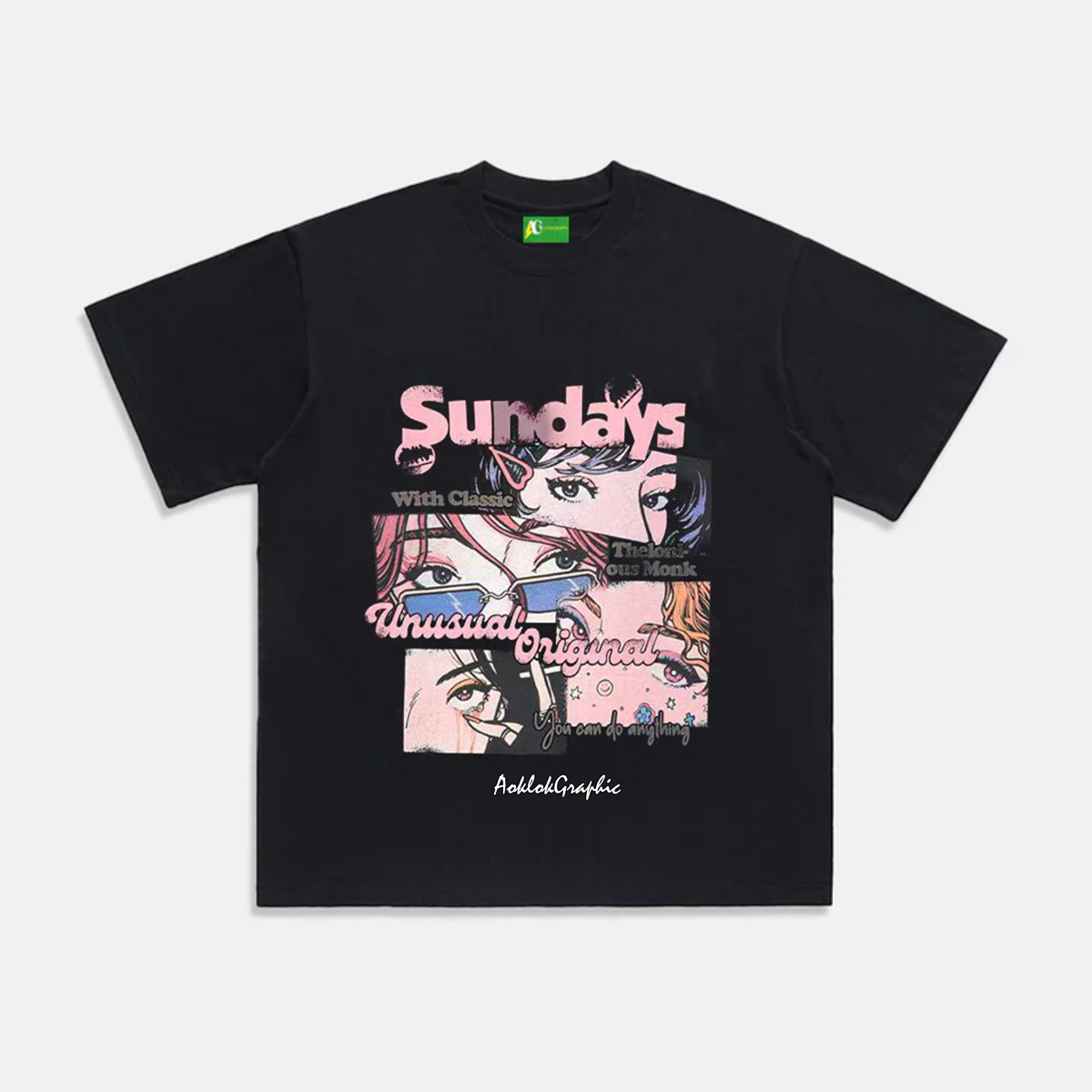 AG  Original Street Anime Style  Heroine Of The Story T-Shirt