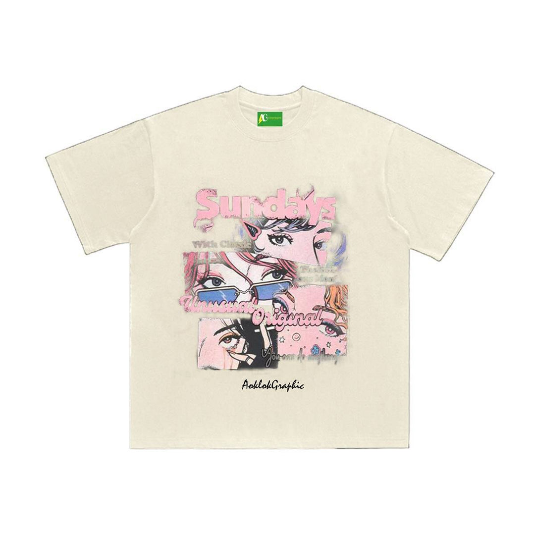 AG  Original Street Anime Style  Heroine Of The Story T-Shirt