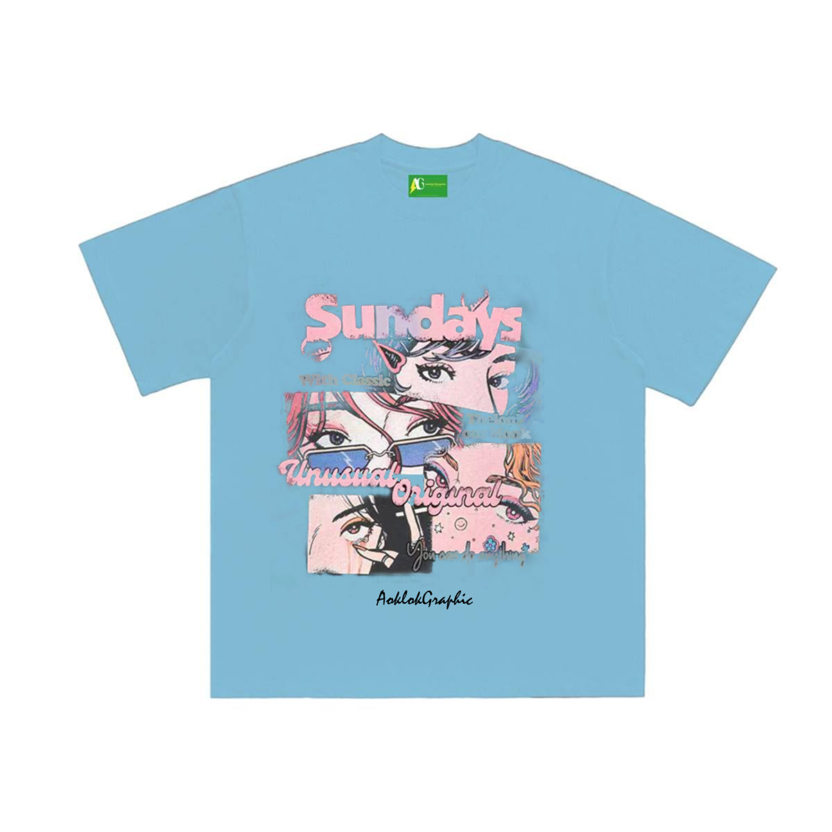 AG  Original Street Anime Style  Heroine Of The Story T-Shirt