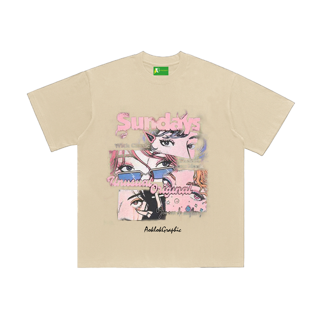 AG  Original Street Anime Style  Heroine Of The Story T-Shirt