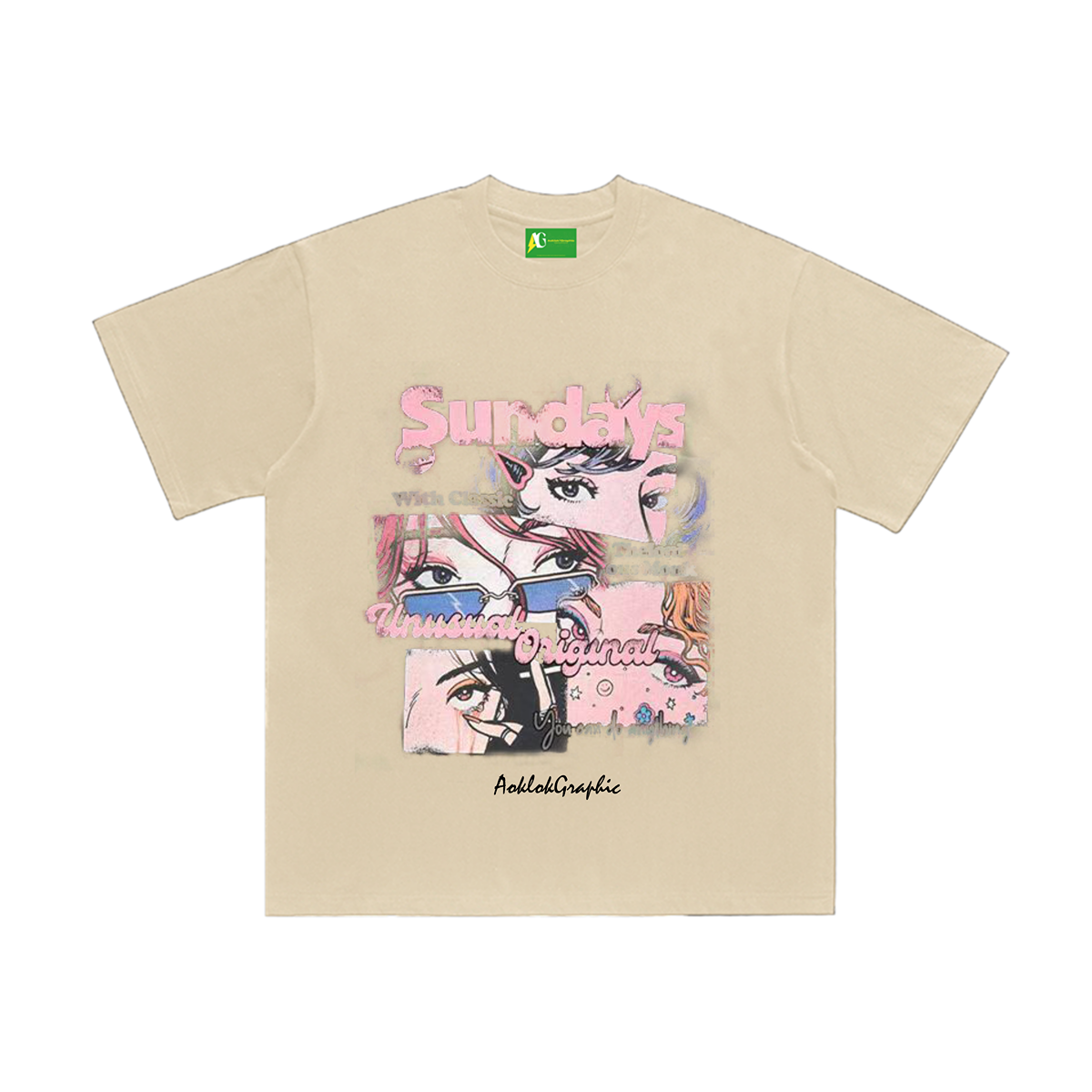 AG  Original Street Anime Style  Heroine Of The Story T-Shirt