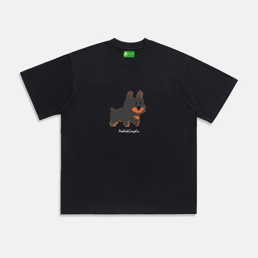AG Cartoon Animal Pixel Dog T-Shirt