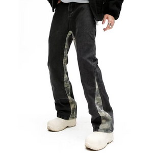 Urban High Street Paneled Contrast Jeans