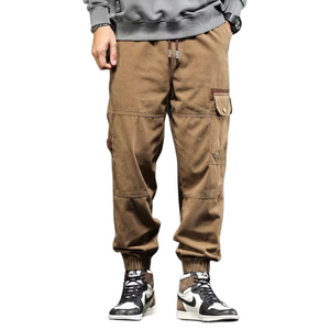 Vintage Solid Multi Pocket Cargo Pants