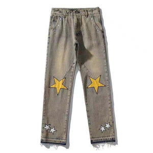 Vintage High Street Star Graphic Jeans