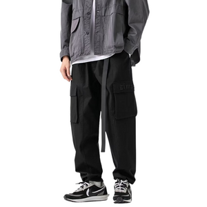 Loose Solid Color Cargo Pants