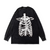 Skeleton Letter Print Sweatshirt