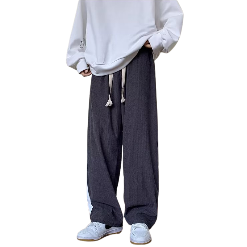 Loose Stripe Straight Sweatpants