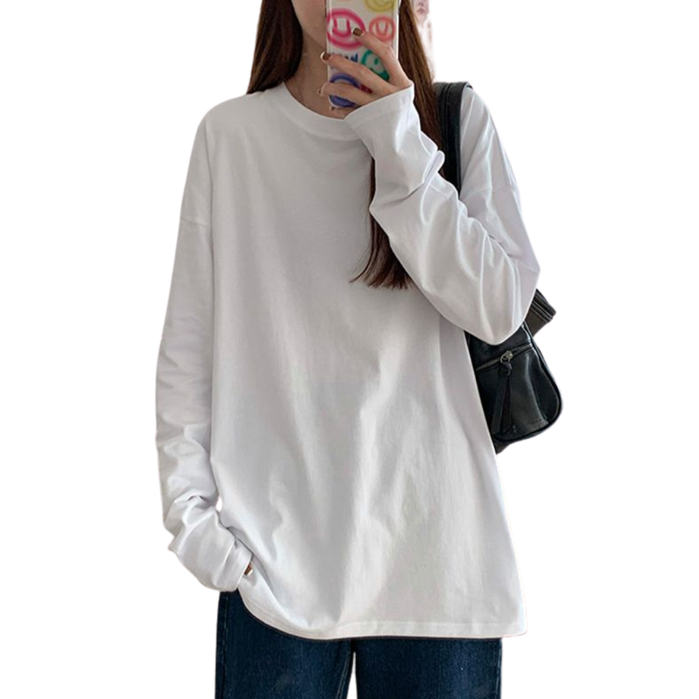 Casual Pure Long Sleeve Shirt