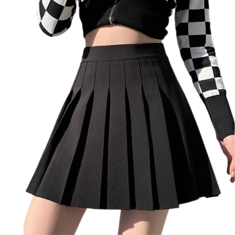 Women's Solid Color pleated Skirt