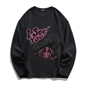 Scary Skeleton Long Sleeve Shirt