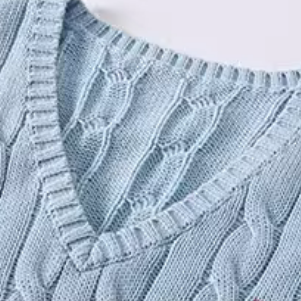 Women's Sweet Love Embroidered Knitted Vest