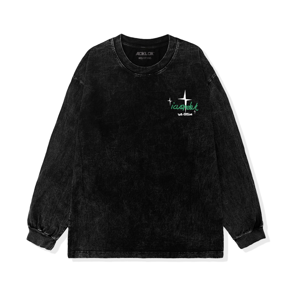 Street Angel Graphic Washed Sweatshirt