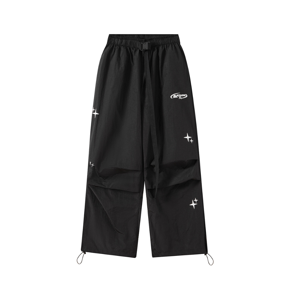 Trendy Solid Color Baggy Sweatpants