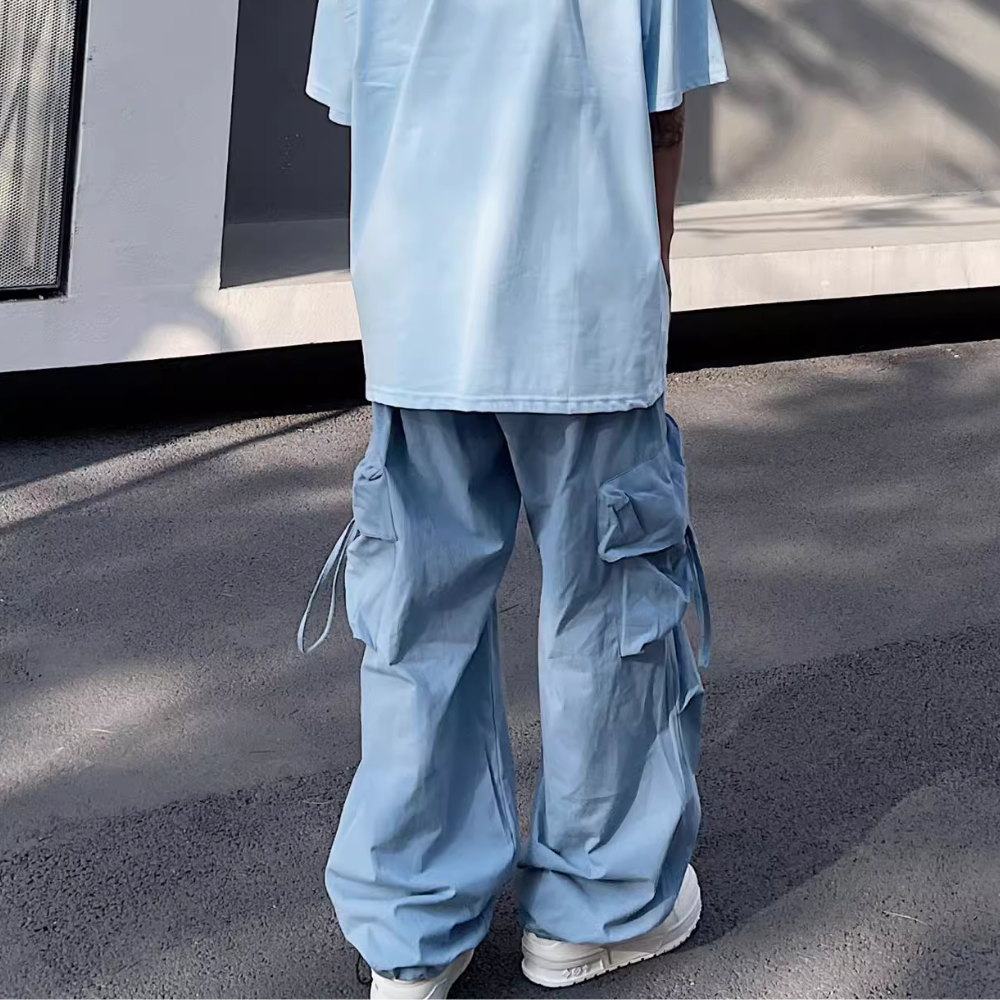 Hip Hop Loose Drawstring Cargo Pants