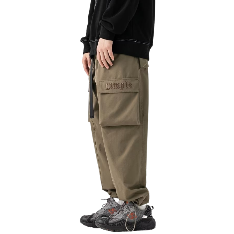 Loose Solid Color Cargo Pants