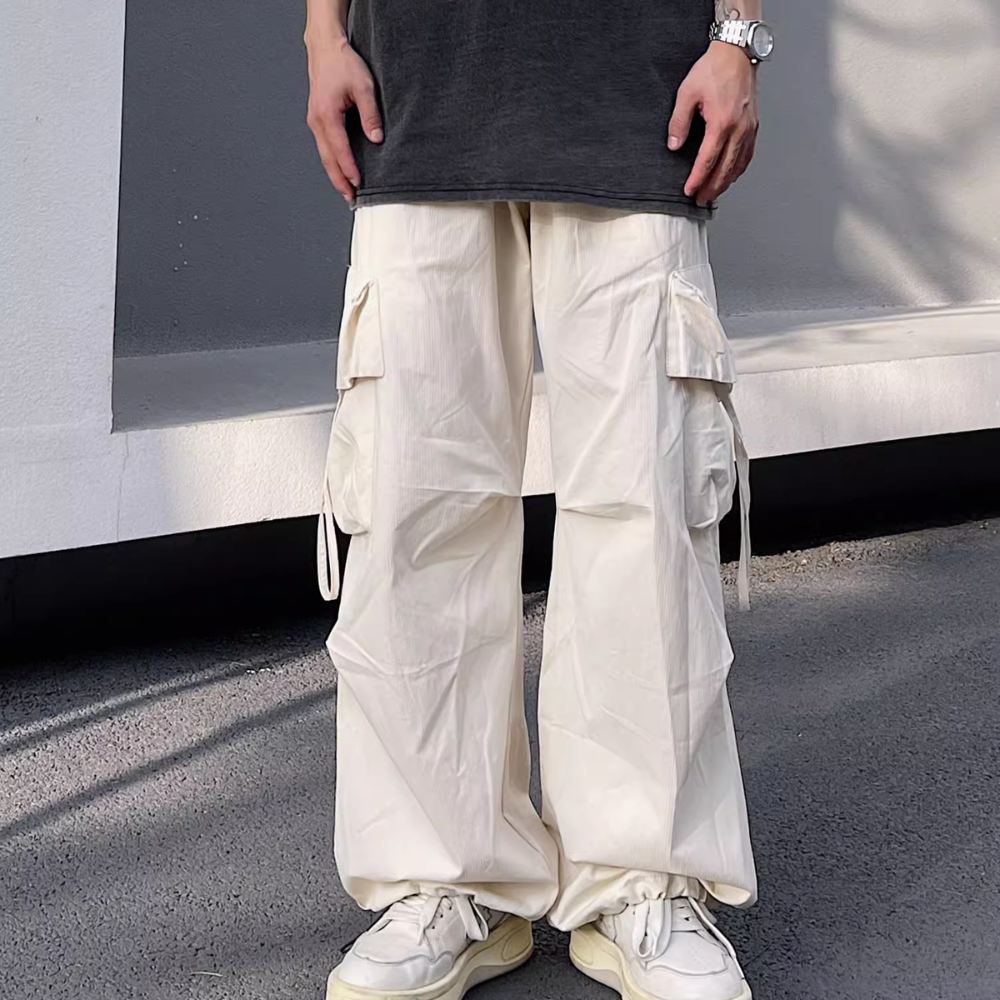 Hip Hop Loose Drawstring Cargo Pants
