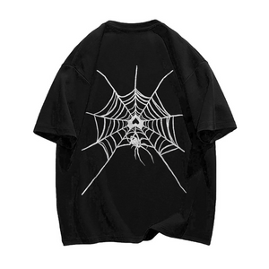 Street Love Spider Web Print T-shirt