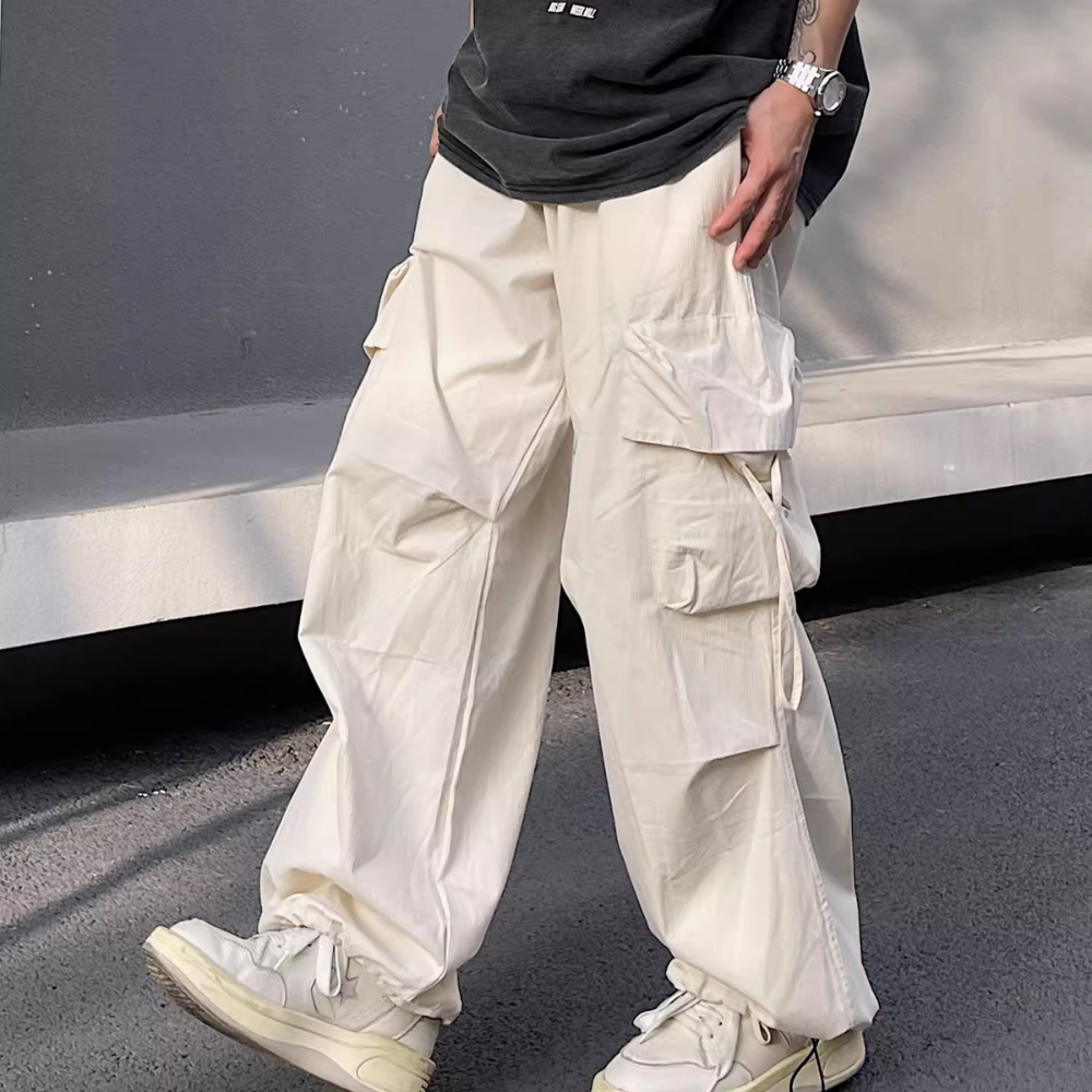 Hip Hop Loose Drawstring Cargo Pants