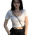 Women's Hottie Slim Fit Crop Cropped Tee