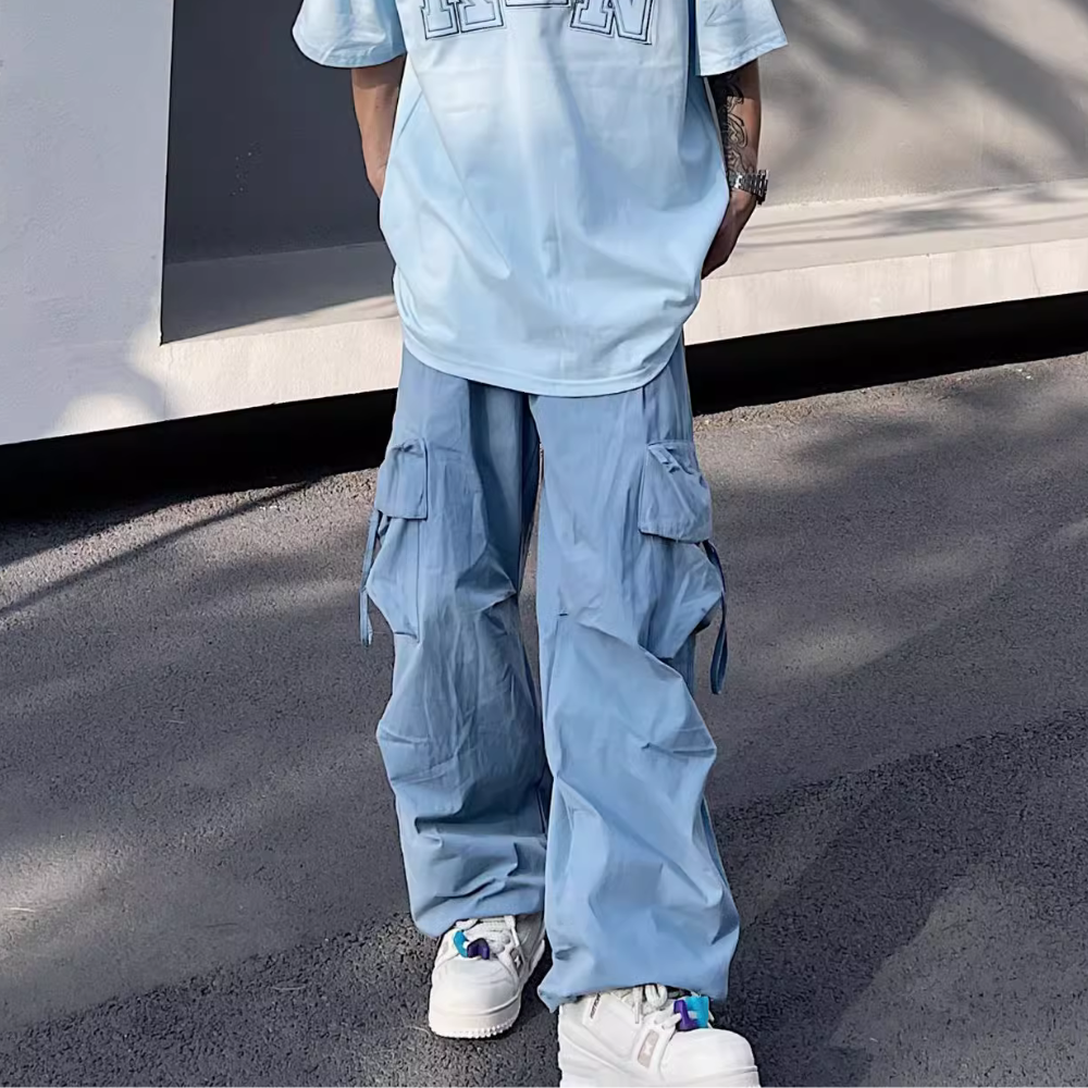 Hip Hop Loose Drawstring Cargo Pants
